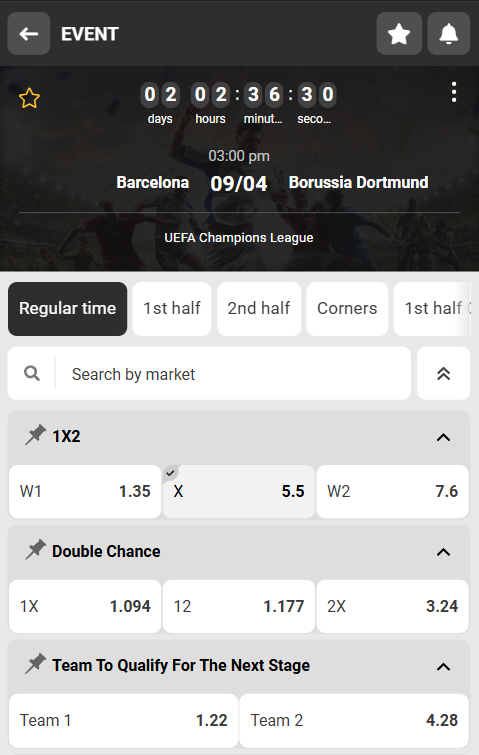 How to place a bet Melbet